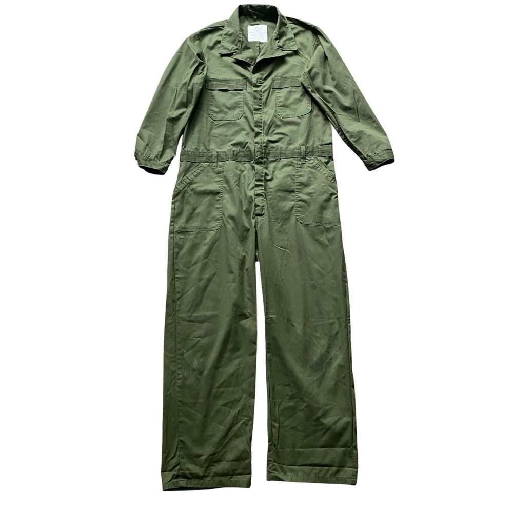 Military Utility Coveralls Men Size 50L Green Workwear Mechanic SPE1C1-18-D-1002